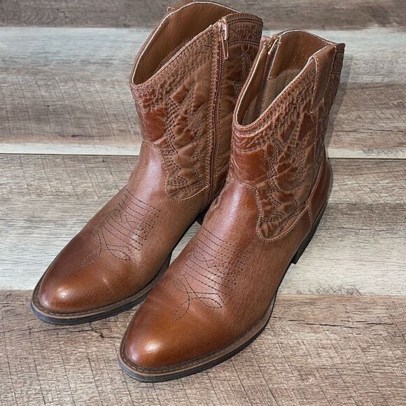 Coconuts By Matisse Womens Derringer Pistol Western Cowboy Boots Brown Size 8M - Picture 1 of 8